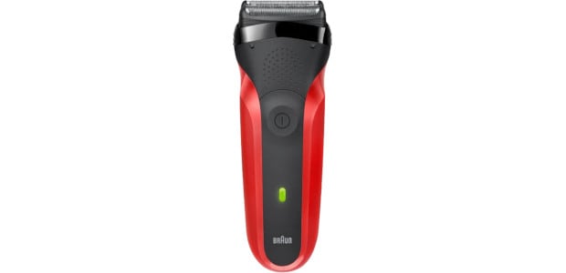 Ξυριστική Μηχανή BRAUN SERIES 3 300s Προσώπου Επαναφορτιζόμενη Κόκκινο