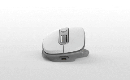 Ozaa Rechargeable Wireless Mouse - white