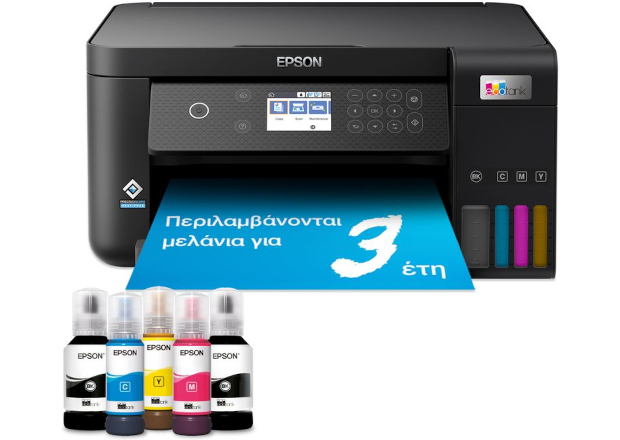 EcoTank L6260 Πολυλειτουργικός εκτυπωτής με δοχεία μελανιού, Wi-Fi, και αρχικό μελάνι για έως και 3 έτη