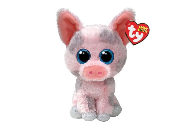 Λούτρινο TY Beanie Boos Hambone Χνουδωτό Γουρουνάκι Ροζ 15 cm