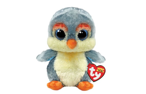 Λούτρινο TY Beanie Boos Fisher Χνουδωτός Πιγκουίνος Γκρι 15 cm