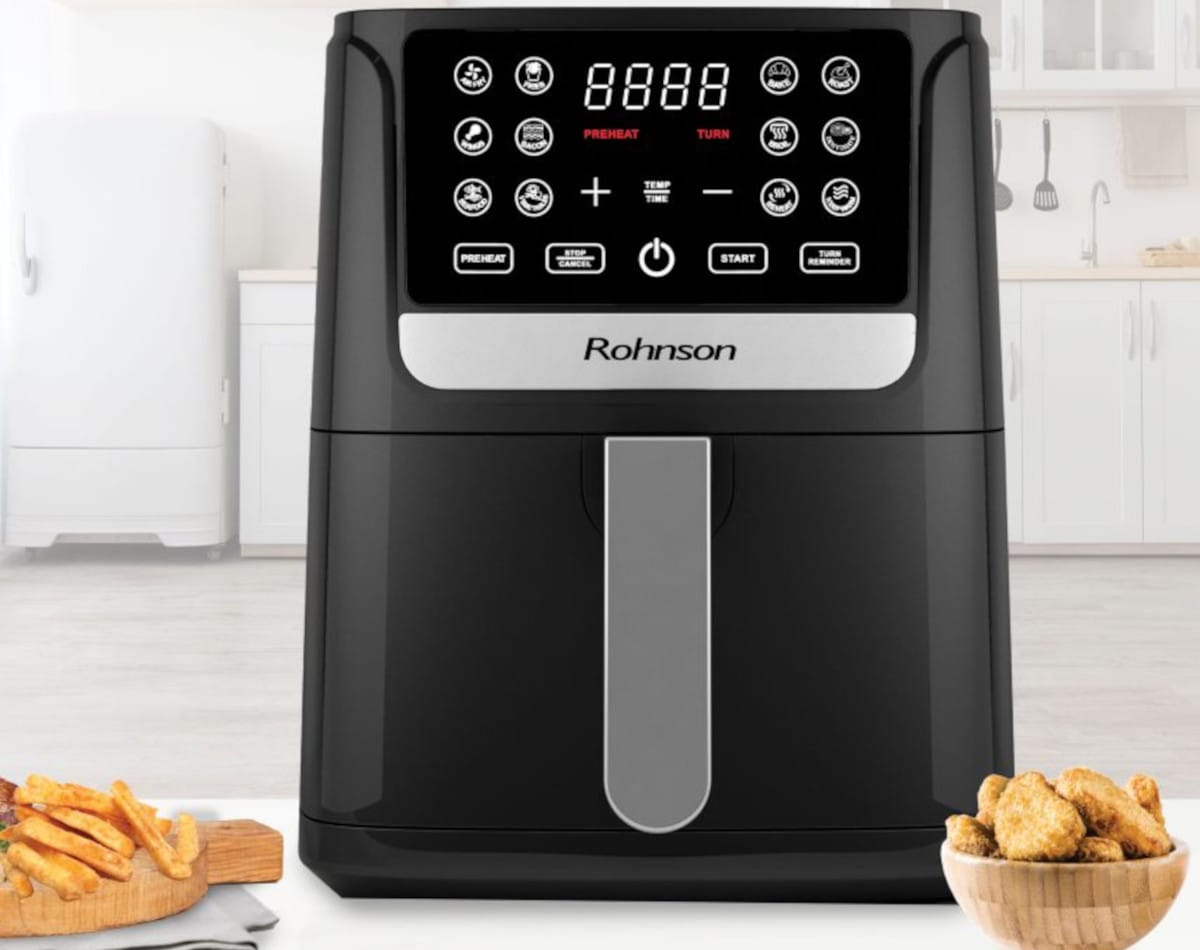 Φριτέζα Αέρος ROHNSON MOD R-2828 με Αποσπώμενο Κάδο 4.2 L 1500 W Μαύρο Φριτέζα Αέρος ROHNSON MOD R-2828 με Αποσπώμενο Κάδο 4.2 L 1500 W Μαύρο