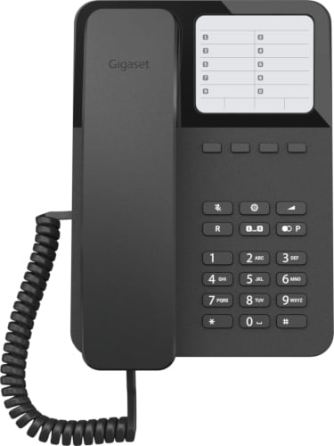 Ενσύρματο Τηλέφωνο Gigaset DESK 400 - Μαύρο