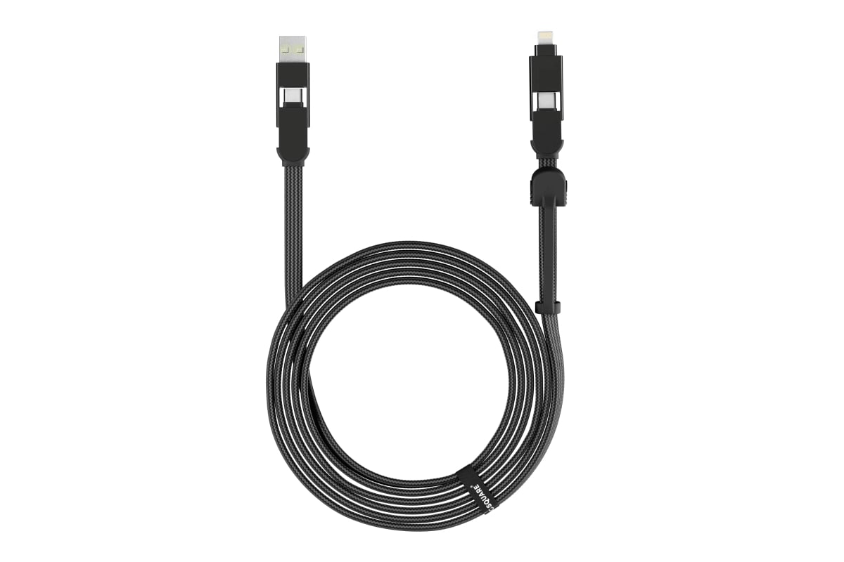 Καλώδιο Φόρτισης Rolling Square inCharge XL 6-in-1 100W 3m - Urban Black