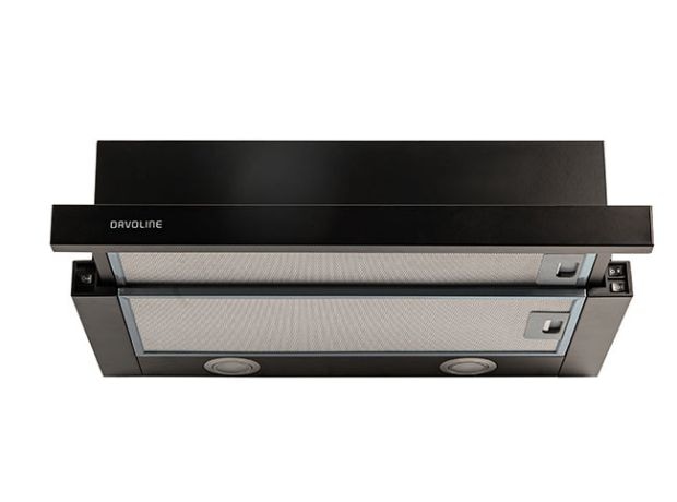 DAVOLINE OMEGA PLUS BLK 60 Απορροφητήρας Συρόμενος 60 cm - Μαύρο