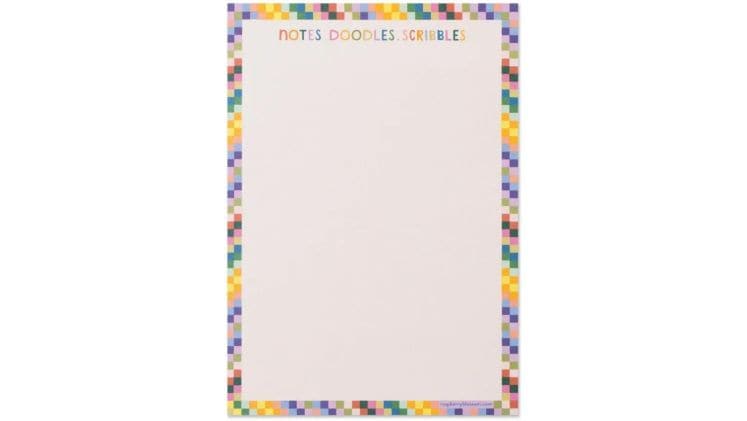 Σημειωματάριο Raspberry Blossom Rainbow Squares Scribbles