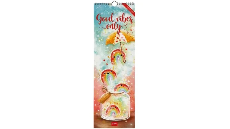 Ημερολόγιο Τοίχου Legami 2025 Good Vibes Only 16x49 cm