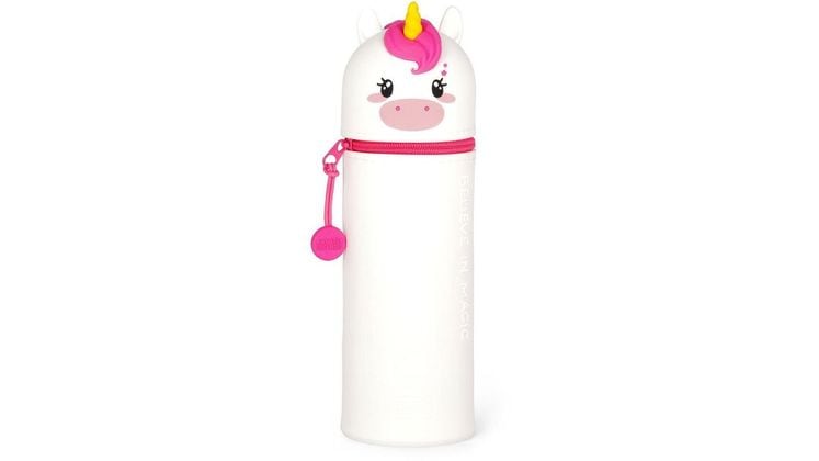 Κασετίνα Βαρελάκι Legami Σιλικόνης 2 in 1 Kawaii Unicorn