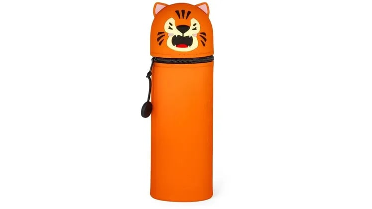 Κασετίνα Βαρελάκι Legami Σιλικόνης 2 in 1 Kawaii Tiger