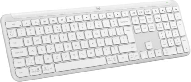 Logitech K950 Signature Slim Ασύρματο Πληκτρολόγιο US - Off White