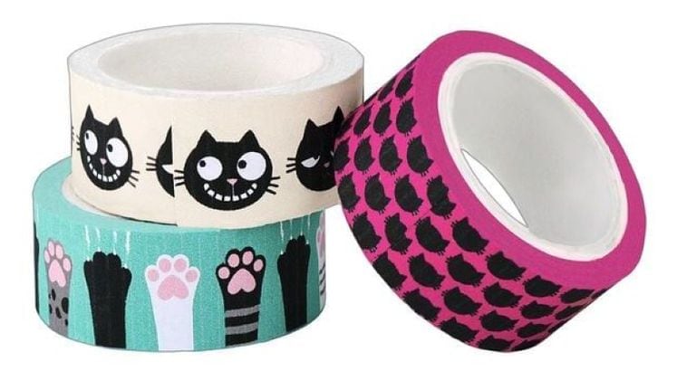 Κολλητική Ταινία Moses Ed The Cat Washi Tape (3 Τεμάχια)