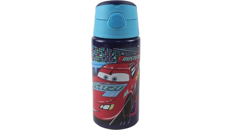 Παγούρι Gim Flip Αλουμινίου Cars 500 ml Μπλε