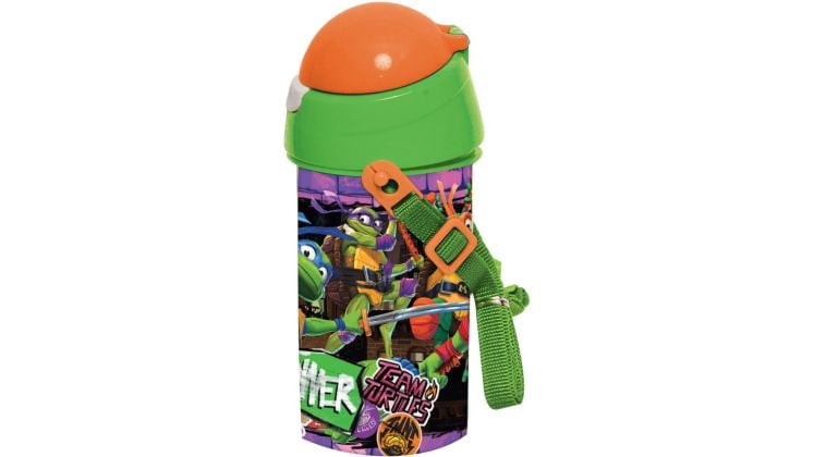 Παγούρι Gim Πλαστικό Fd Ninja Turtles 500 ml Πράσινο