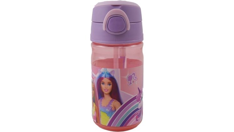 Παγούρι Gim Barbie με Καλαμάκι 350 ml Ροζ