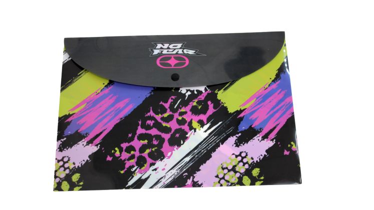 Φάκελος No Fear Fluo Prints με Κουμπί Α4