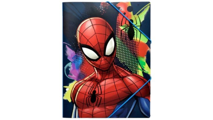 Ντοσιέ Gim Με Λάστιχο Πλαστικό Α4 Spiderman