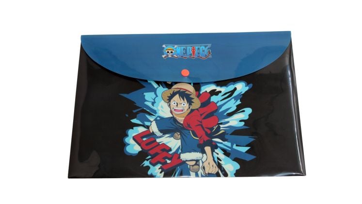 Φάκελος Gim One Piece με Κουμπί Μπλε