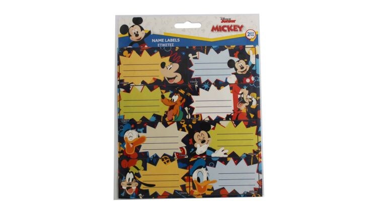 Αυτοκόλλητες Ετικέτες Gim Mickey (2 Φύλλα - 16 Τεμάχια)