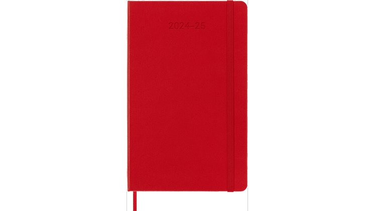 Ημερολόγιο Εβδομαδιαίο Moleskine 18Μ 2024-25 Large Scar. Red Hard