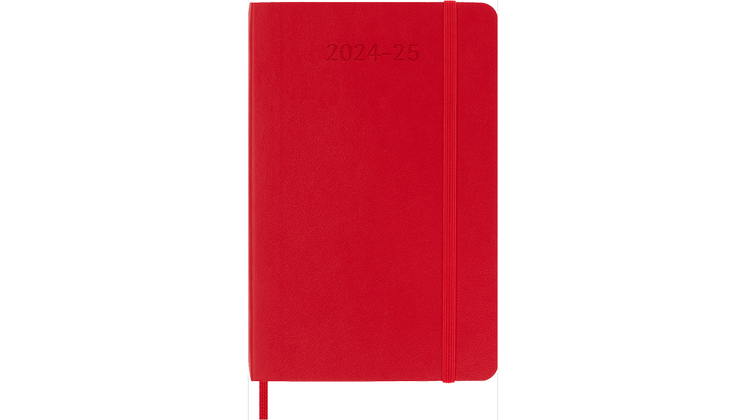 Ημερολόγιο Εβδομαδιαίο Moleskine 18Μ 2024-25 Pocket Scar. Red Soft