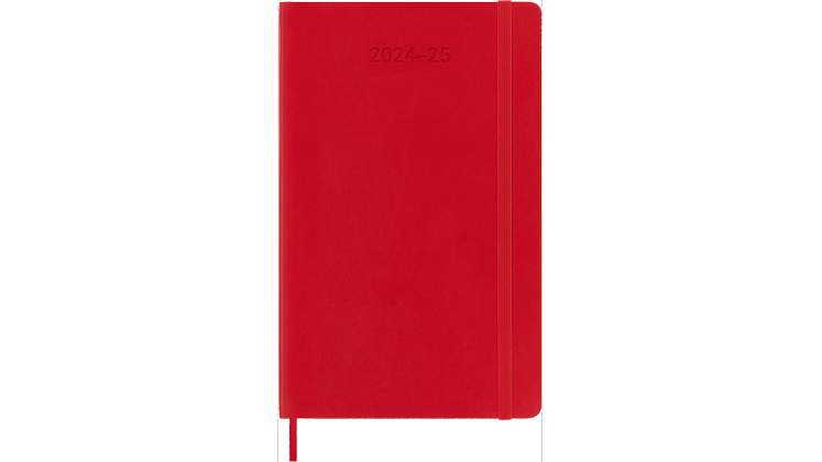 Ημερολόγιο Εβδομαδιαίο Moleskine 18Μ 2024-25 Large Scar. Red Soft