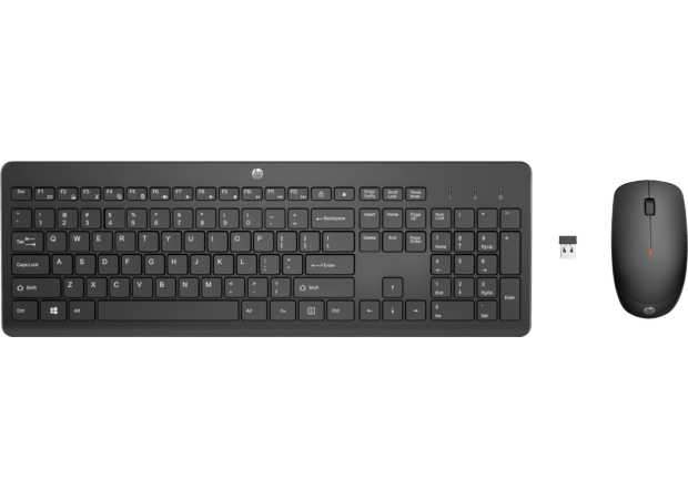 HP 230 Ασύρματο σετ Πληκτρολόγιο/Ποντίκι - Μαύρο (GR)
