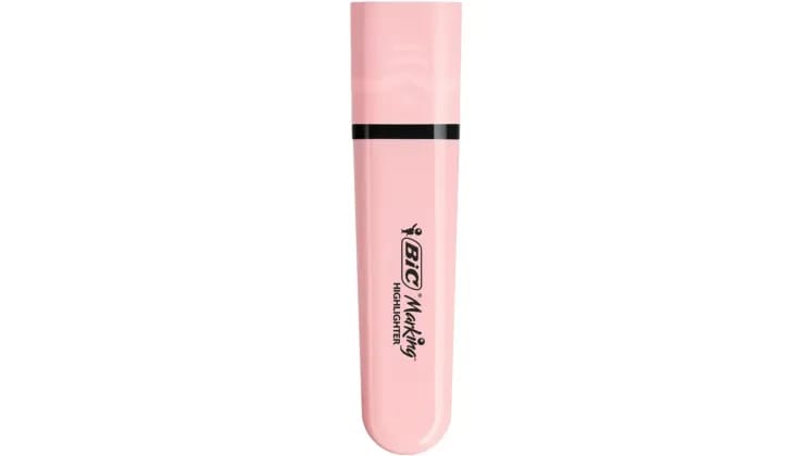 Μαρκαδόρος Υπογράμμισης Bic Flat Pastel Ροζ 1.2 mm