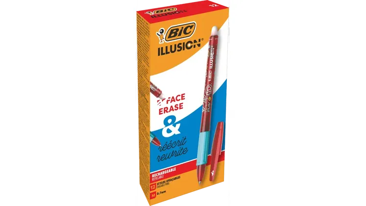Στυλό Gel Bic Illus 0.7 mm Κόκκινο (1 Τεμάχιο)