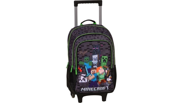 Τσάντα Τρόλεϋ Graffiti Black & Δώρο Τσαντάκι Minecraft
