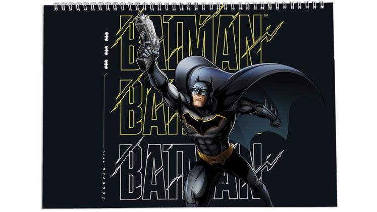 Μπλοκ Ζωγραφικής Graffiti Batman Με Αυτοκόλλητα 23Χ33 40 Φύλλων