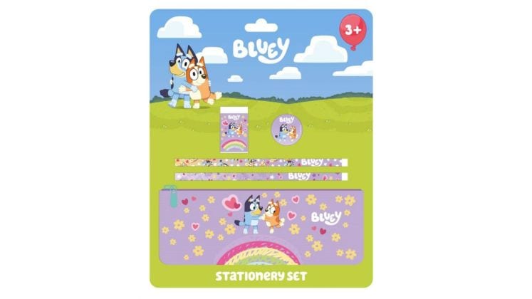 Σετ Γραφής Graffiti Bluey Lila με Κασετίνα (5 Τεμάχια)
