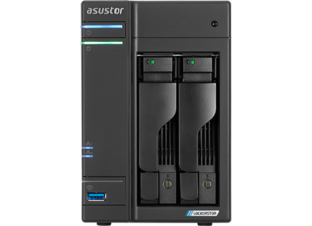 Asustor Lockerstor 2 (AS6602T) NAS Tower σκληρού δίσκου 4 θέσεων για SSD & HDD με σύνδεση USB
