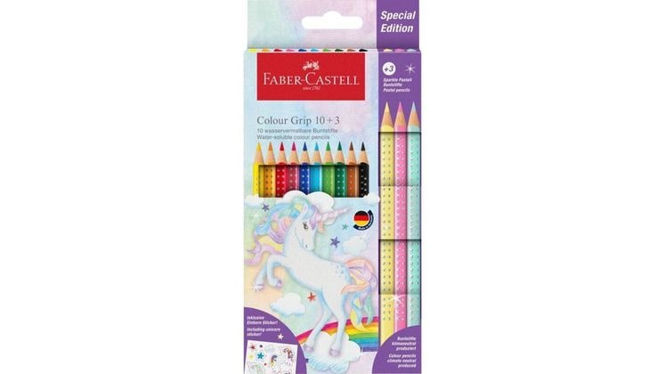 Ξυλομπογιές Ακουαρέλας Faber-Castell Unicorn 10+3 Pastel