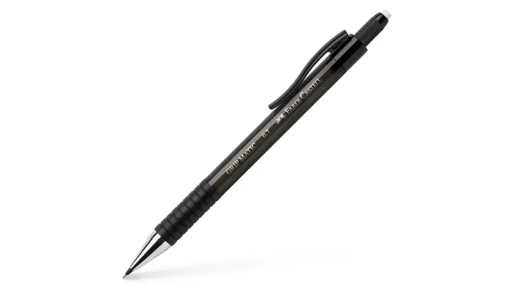 Μηχανικό Μολύβι Faber-Castell με Γόμα Black 0.7 mm