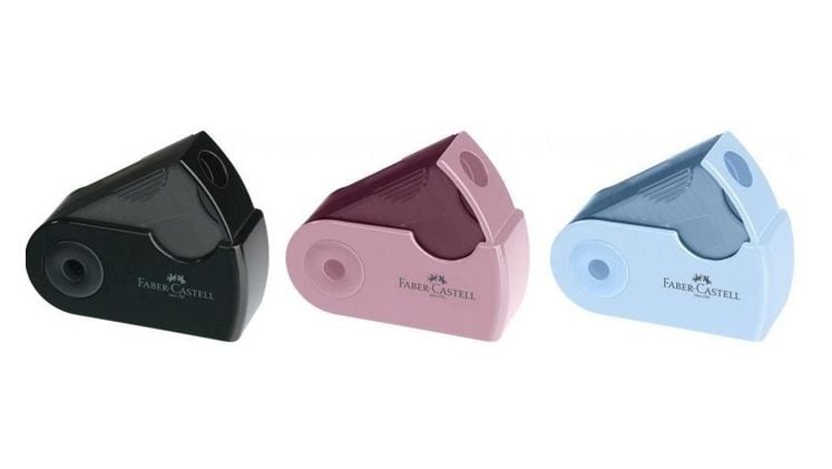 Ξύστρα Βαρελάκι Faber Castell Sleeve Μονή (3 Χρώματα - 1 Τεμάχιο)