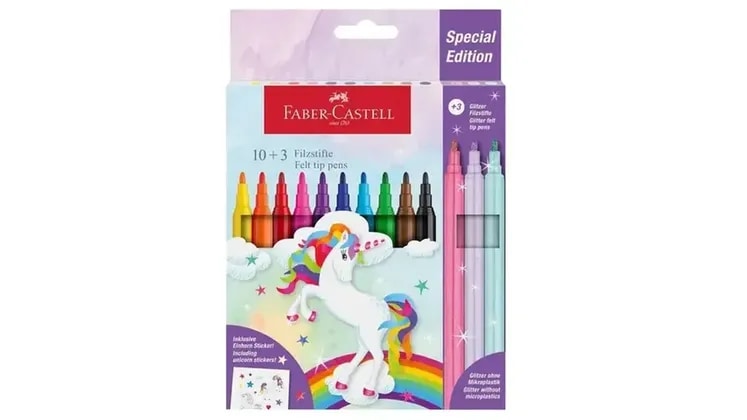 Μαρκαδόροι Faber-Castell Μονόκερος (10 Τεμάχια)