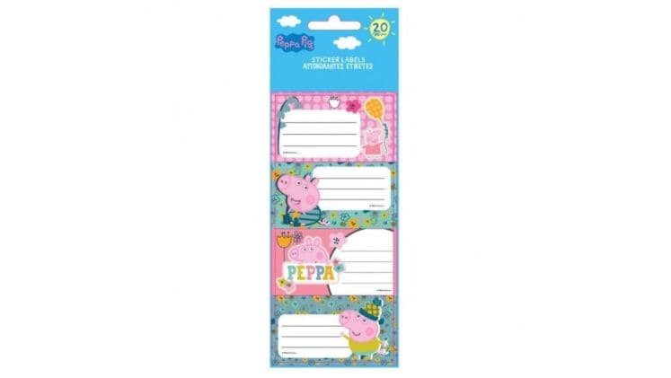 Αυτοκόλλητες Ετικέτες Διακάκης Peppa Pig (20 Τεμάχια)