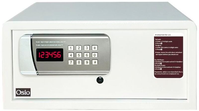 Χρηματοκιβώτιο Osio OSB-2043WH με Ηλεκτρονική Κλειδαριά 43 x 38 x 20 cm - Λευκό