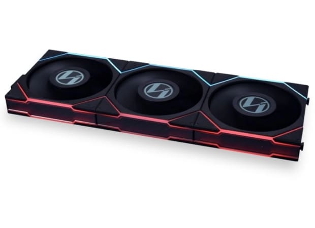 Case Fan Lian Li Uni Fan TL LCD 120mm ARGB 3τμχ - Μαύρο (12TLLCD3B)