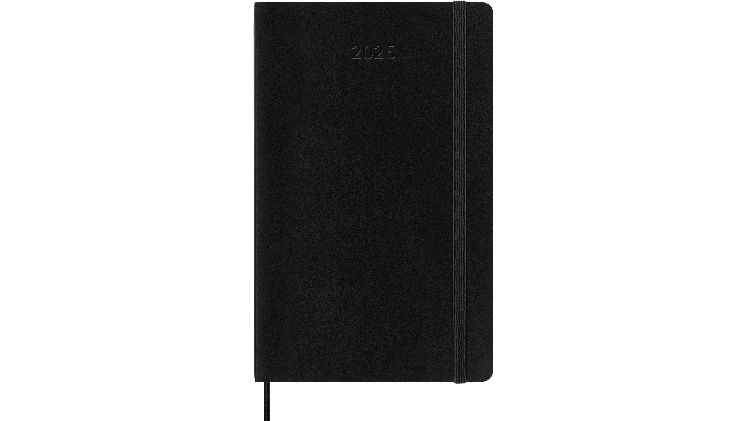 Ημερολόγιο Ημερήσιο 2025 Moleskine 12M Large Black Soft