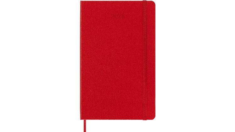 Ημερολόγιο Ημερήσιο 2025 Moleskine 12M Large Red Hard