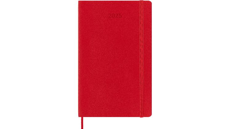 Ημερολόγιο Ημερήσιο 2025 Moleskine 12M Large Red Soft
