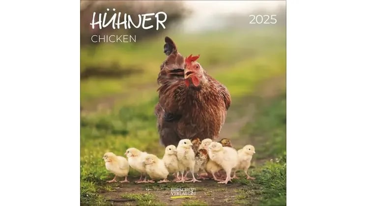 Ημερολόγιο Τοίχου 2025 Hühner
