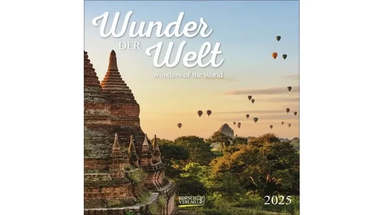 Ημερολόγιο Τοίχου 2025 Wunder der Welt