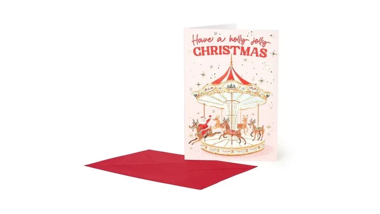 Ευχετήρια Κάρτα Legami Large Santa Carousel