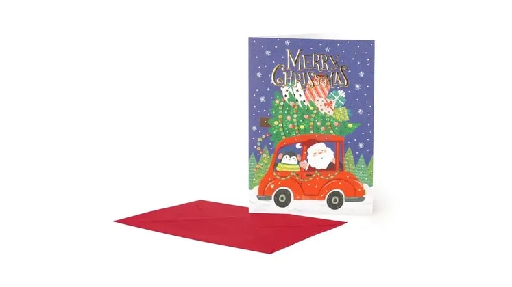 Ευχετήρια Κάρτα Legami Large Santa Car