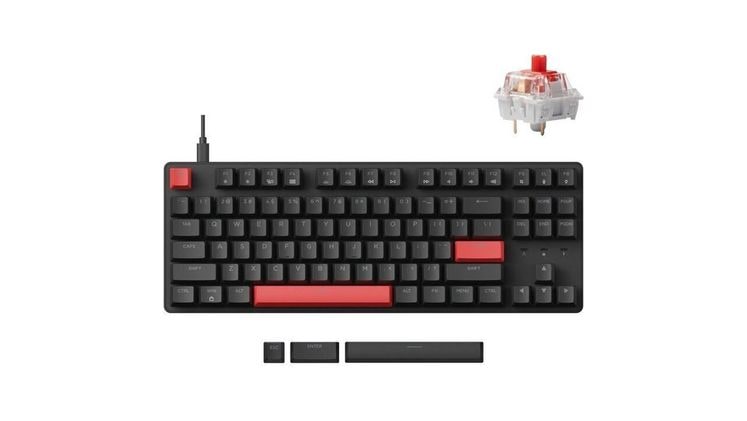 Keychron Lemokey X1A1 Gaming Ενσύρματο Μηχανικό Πληκτρολόγιο Μαύρο (US)
