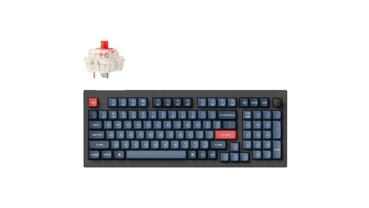 Keychron V5MD1 Gaming Ασύρματο Μηχανικό Πληκτρολόγιο RGB Μαύρο (US)
