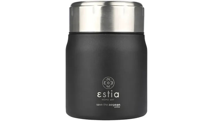 Θερμός Φαγητού Estia Midnight Black 500ml