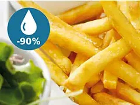 90% λιγότερα λιπαρά